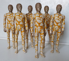 X6 Axon Man Figures - Doctor Who Claws of Axos Six Figure Set Dr Who Pertwee Era