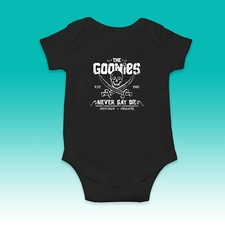 Never Say Die Babygrow - Black Baby Suit Vest Grow Bodysuit Film Movie Pirates
