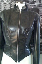 THE FEDERATION RUBBER LATEX  JACKET  ZIP SLEEVED 