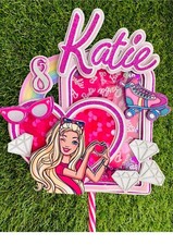 Cake Topper 3D Shaker Pink