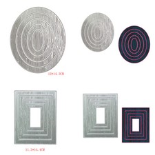 Oval Rectangle Frame Metal