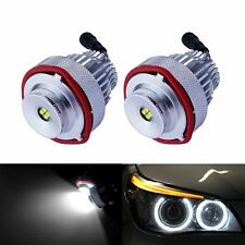 2x BMW 5-Series E60 E61 LCI LED 20W Angel Eyes Halo Ring Head Light Bulb White
