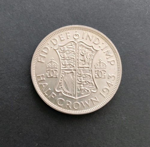 1943 george half crown - vi,