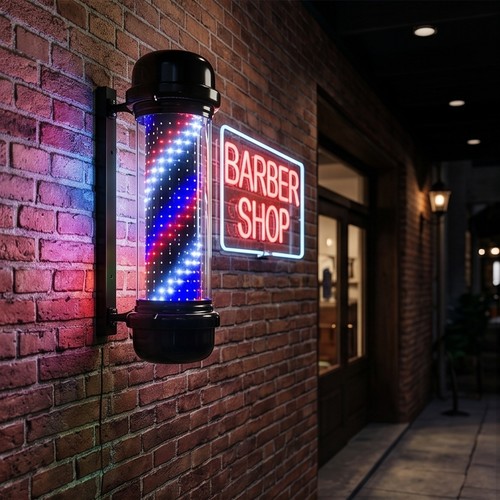 Rotating barber pole - rotating,