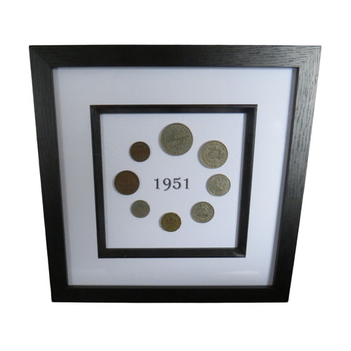 1951 luxury framed - framed, coin