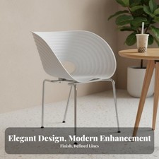 Ribbed Shell Chair Unique Back