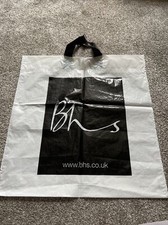 Vintage And Rare BHS Store BRITISH HOME STORES Plastic Carrier Bag