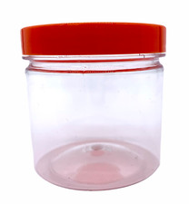250ml Round Plastic Jars with