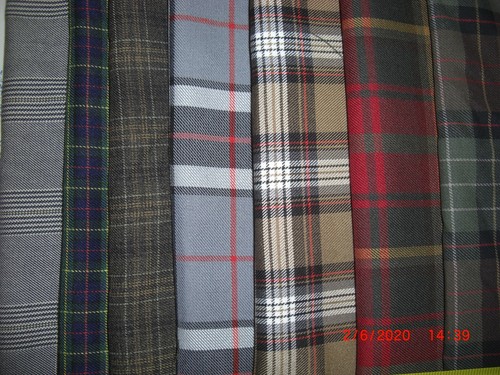 Tartan polyviscose cotton - polyviscose, or