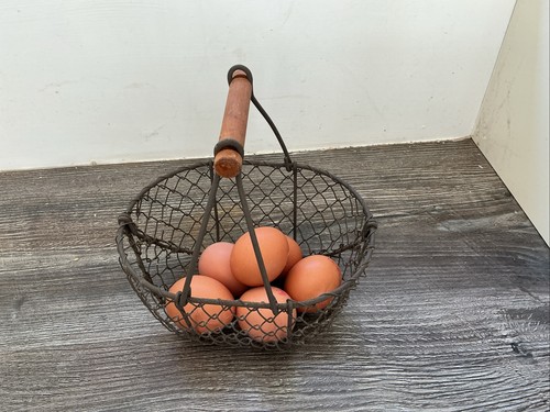 Wire basket egg - basket,