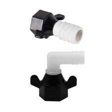2piece Barb Elbow And Straight Swivel Adapter RV Water Pump Fittings Adapter