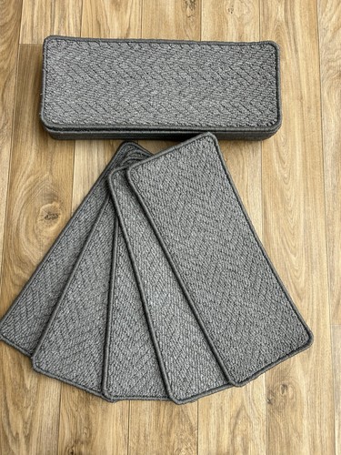 Grey herringbone stair - 13,