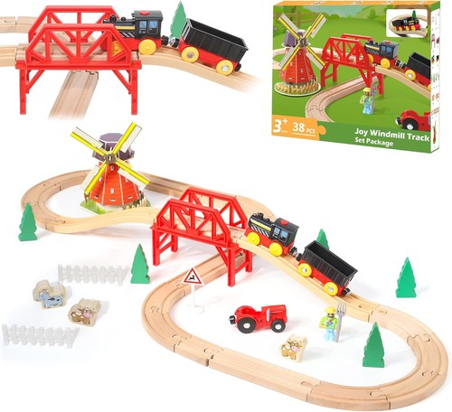 Xiapia wooden train set - set, for