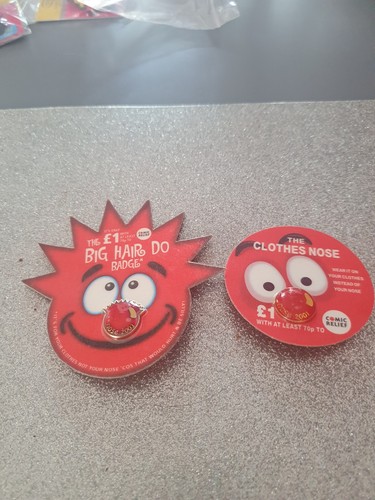 Set red nose day - red,