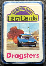 VINTAGE SHMID'S MINI-TRUMPS FACT CARDS DRAGSTERS MADE IN WEST GERMANY VGC