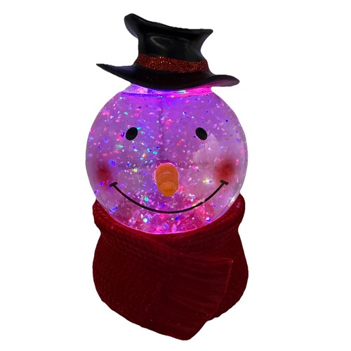 Snowman led snow globe - globe,