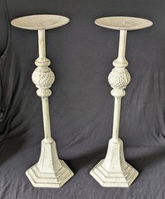 2 Tall Heavy Cast Metal Pillar