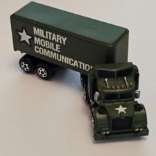 Micro Machines Military Army Semi Truck Mobile Communication Green