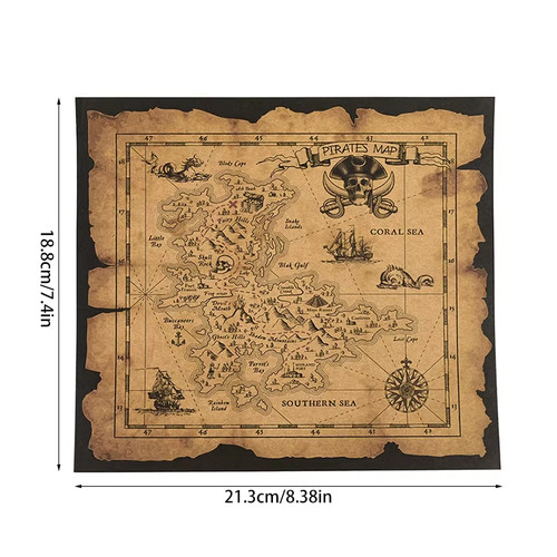 Pirate adventure treasure - adventure, map