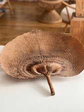 Large vintage rattan leaf - vintage,