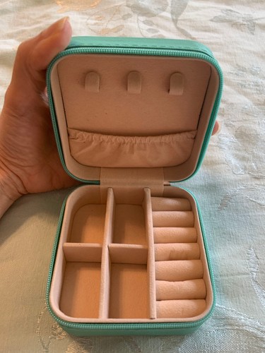 New aqua jewelry box square - jewelry,