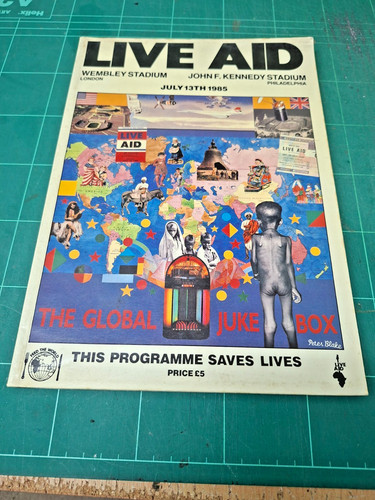 Live aid concert programme - live,