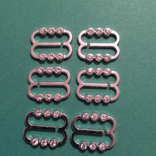 Rhinestone ribbon sliders - 6,