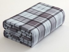 Tartan Fleece Blanket Sofa Throw Bed Throwover Cover EXTRA Large Sizes In Stock
