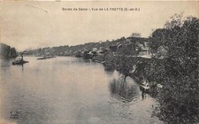Lot293 bords de seine vue de  la frette s et o  france ship