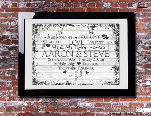Personalised wedding same sex - same,