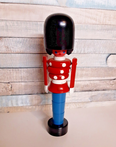Vintage wooden soldier - wooden, toy
