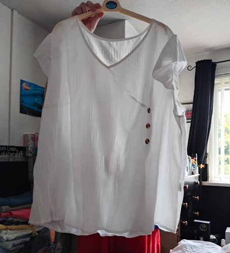 Brand new womens - white, v-neck