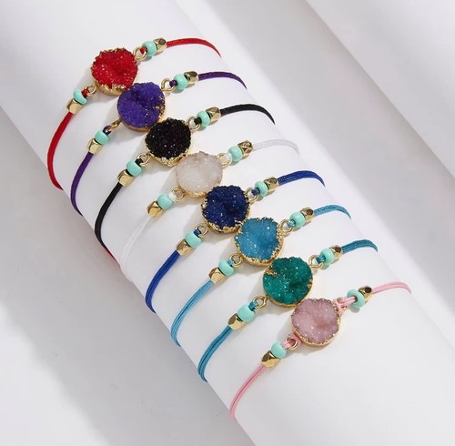 Natural stone charm - natural,