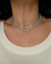 Womens Sky Blue Swiss Topaz