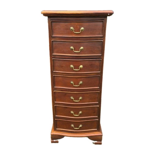 Vintage mahogany tallboy chest - tallboy,