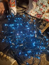 100 Old Fairy Lights Dull Blue