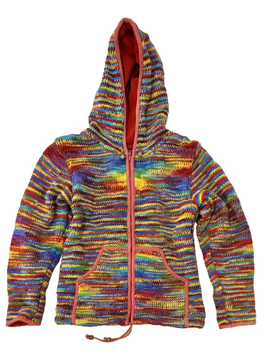 Rainbow nepal fleece lined - rainbow,