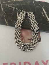 Silver chunky wide statement