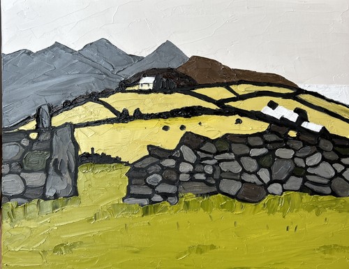 Welsh oil painting - ,