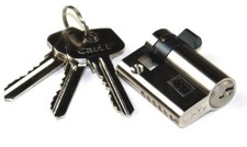 Roller Shutter Key Switch Cylinder Lock Single Half Euro Adjustable Cam 45mm