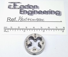 3/8" x 24TPI UNF (Unified National Fine) Button Die, HSS.