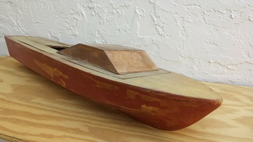 Large wood boat - wood, cabin