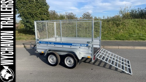 Car cage trailer 7x4 twin - trailer,