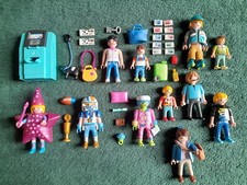 Playmobil Figures Bundle With Working ATM Machine Cash Money & Debit Credit Card