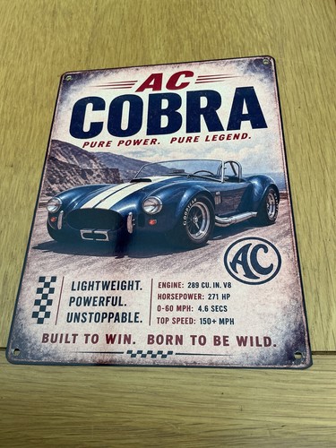 Cobra metal wall sign - ac,