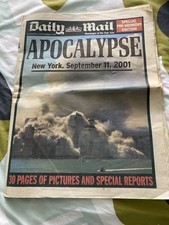 Daily Mail Newspaper September 12, 2001 - 9/11 Aftermath