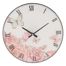 Hometime Glass Wall Clock 30cm