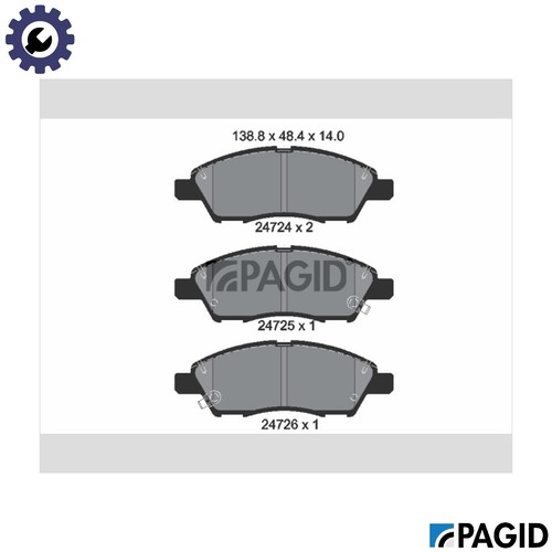 Brake pad set disc - pad,