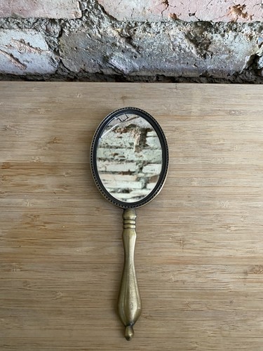 Vintage handheld mirror - mirror, with