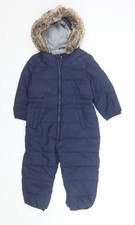 Tu Boys Blue Hooded Puffer